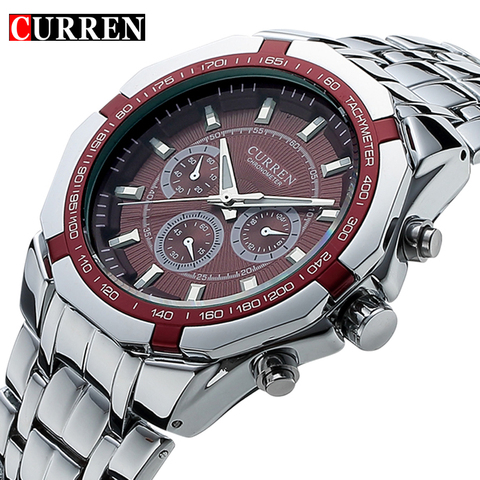 Top Brand Luxury Watch CURREN Casual Military Quartz Sports Wristwatch Full Steel Waterproof Men's Clock Relogio Masculino ► Photo 1/6