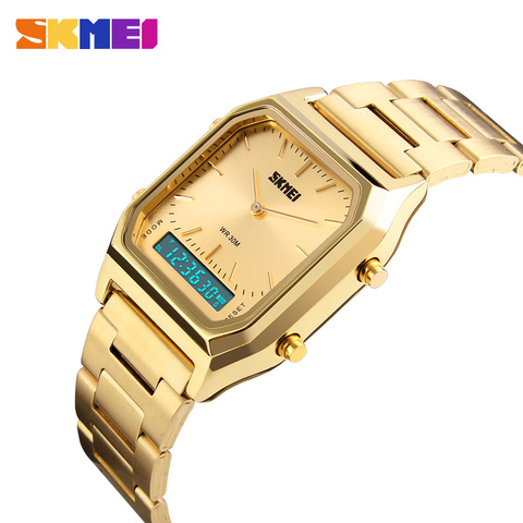 SKMEI Fashion Casual Watch Men Digital Dual Time Sports Chronograph 3bar Waterproof Quartz Wristwatches relogio masculino 1220 ► Photo 1/6