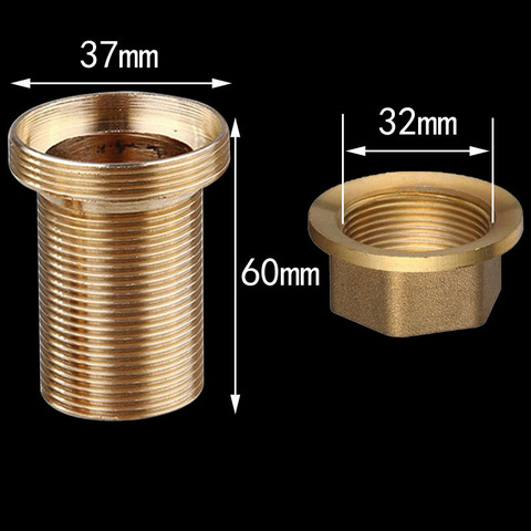 Copper kitchen sink hot and cold faucet accessories base fixed foot screw nut 30 plus filament ► Photo 1/5