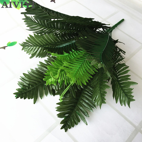 Foreign trade excellent product artificial flower leaf plant fake lifelike plastic Persian grass simulation fern flower family w ► Photo 1/6