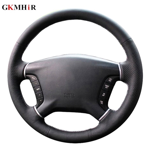 Artificial Leather Steering Wheel Cover Black Car Steering Wheel Cover for Mitsubishi Pajero 2007-2014 Galant 2008-2012 ► Photo 1/6