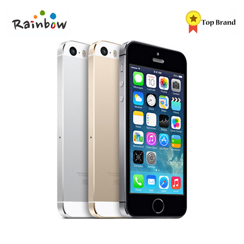 Original Unlocked Apple iPhone 5s 16GB / 32GB ROM 8MP camera 1136x640 pixel WIFI GPS Bluetooth Cell phone Multi Language ► Photo 1/1