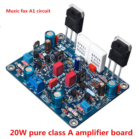 Music fax A1 circuit 20W ON 5551/5401 + 2SA1941 / 2SC5198 pure class A power amplifier board ► Photo 1/1