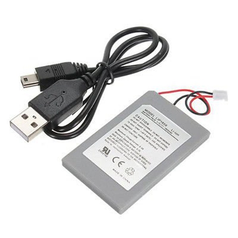 PS3 Controller 1800mAh Replacement Battery Power for Supply + USB Data Charger Cable Cord Pack for PS3 Controller ► Photo 1/4