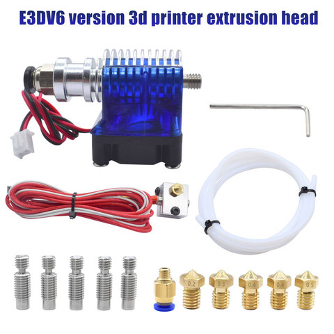 Extrusion Head J-head Hotend Metal 3D Printer Accessories Parts Nozzle Kit  E3DV6 version Extrusion Head V5 Upgrade Print Head ► Photo 1/5