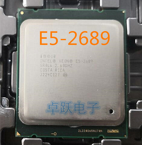 Intel Xeon E5 2689 LGA 2011 2.6GHz 8 Core 16 Threads CPU Processor E5-2689 hay vender E5 2690 CPU ► Photo 1/3