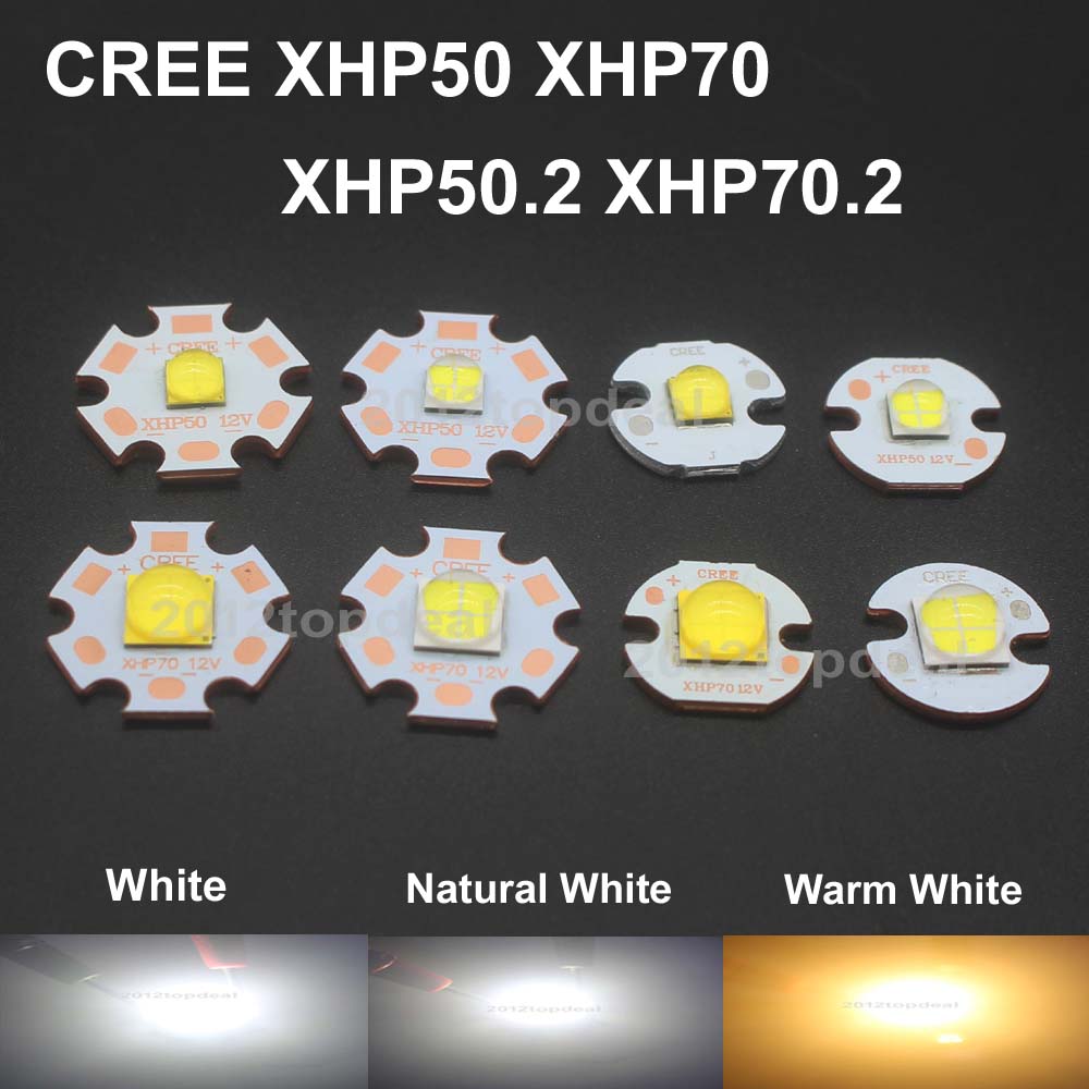 Cree XHP50 6V 12V Cool White Neutral White Warm White with 16mm 20mm Copper PCB 