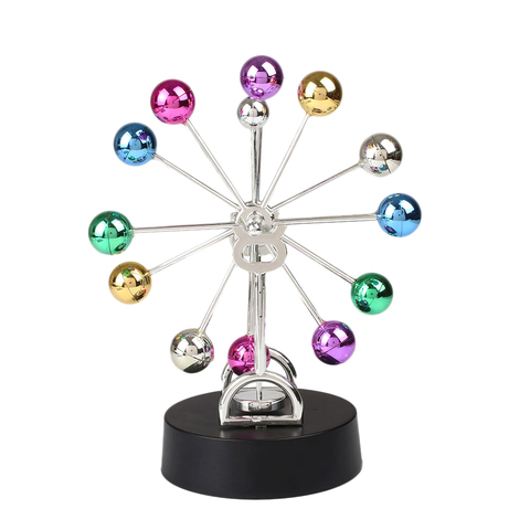 Colorful Ferris Wheel Newtons Cradle Steel Balance Balls Physics Pendulum Timeless Swing Office Furniture Desk Ornaments ► Photo 1/6