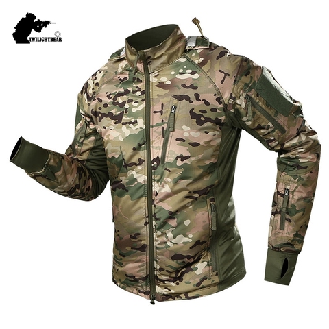 New Men Germany UFPRO ACE Tactical Jacket Coat Winter Military CP Ultralight Waterproof Fleece Combat Jacket Men Fat BF109 ► Photo 1/6
