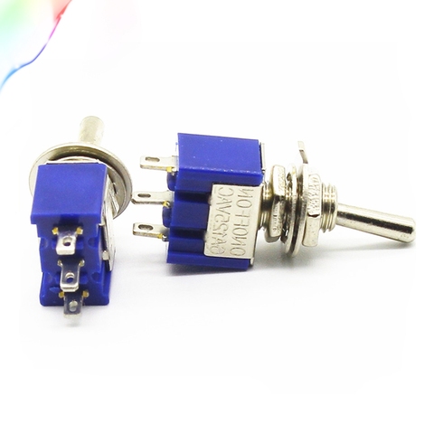 Promotion! 5 Pcs AC ON-ON SPDT 2 Position Latching Toggle Switch 6A 125V ► Photo 1/1