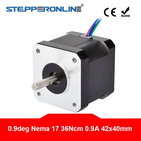 0.9 Degree Nema 17 Stepper Motor 36Ncm (51oz.in) 0.9A 4-lead 40mm Length for DIY 3D Printer CNC Robot ► Photo 1/5