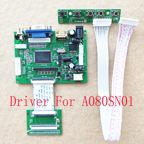 A080SN01 Dedicated Driver Board Support 5V 12V Rasbperry Pi 8inch 4:3 HDMI VGA AV Board ► Photo 1/3