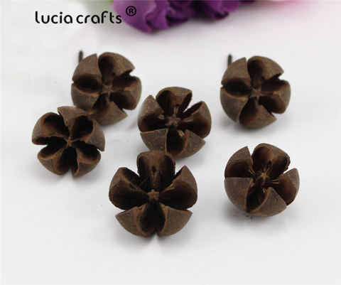 Lucia crafts 20pcs/lot Random Size Natural dried flowers Nutshell Handmade candy box Christmas Wedding decoration H0450 ► Photo 1/5