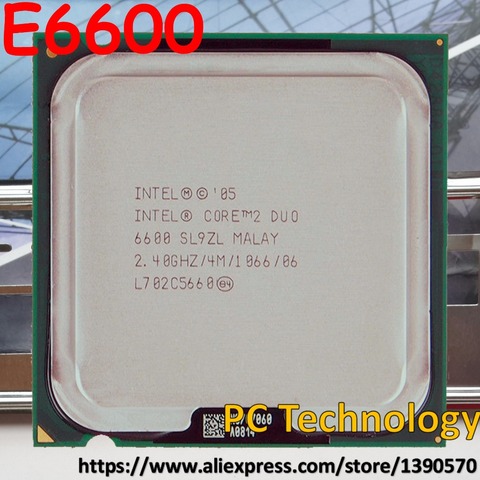 Original Intel E6600 Core 2 Duo Socket 775 processor CPU 2.40GHz 4M 1066MHz ship out within 1 day free shipping 100% test well ► Photo 1/3