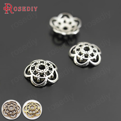 (26927)100PCS 10MM Antique Style and Bronze Zinc Alloy For Round Beads Caps Diy Jewelry Findings Accessories Wholesale ► Photo 1/6