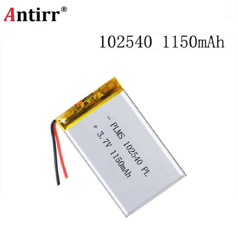 102540 1150mAh 3.7V Rechargeable Lithium Li-Polymer Batteries for LED Lights Lamps Electronic Products ► Photo 1/5