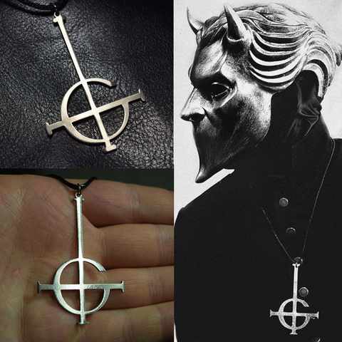 Ghost bc Nameless Ghoul Necklace Pendant Ghost Band Grucifix Papa Emeritus Patch Jewelry ► Photo 1/4