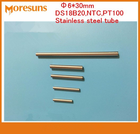 Fast Free Ship 100pcs 6*30mm Single head Stainless Steel Tube/Thermocouple,RTD,PT100,NTC,DS18B20 Stainless Steel Sensor Probe ► Photo 1/1