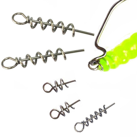 Hyaena 20pcs/lot Assist Soft Baits Hook Lures Pin Spring Twist Fixed Lock Screw Dagger Tools Fishing ► Photo 1/6