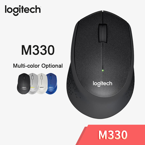 Logitech M330 Wireless Mouse Silent Mouse with 2.4GHz USB 1000DPI Optical Mouse for Office Home Using PC/Laptop Mouse Gamer ► Photo 1/6