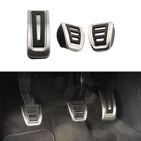 Stainless Steel Car Clutch Gas Brake Pedals Cover for Audi A1 A2 A3 S3 TT for Seat Arosa Ibiza Cordoba 6K Leon Toledo Fabia ► Photo 1/6