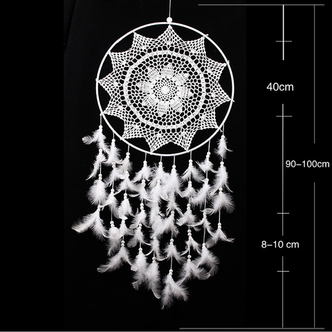 2022 New Lace Openwork Wind Chime Ornaments Creative Dream Catcher Home Decoration Bedroom Living Room Wall Hanging Pendant ► Photo 1/6