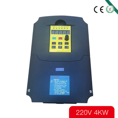 For Russian CE 220v/380V 4kw 1 phase input and 3 phase output frequency converter/ac motor drive/VSD/VFD Inverter inverters ► Photo 1/6