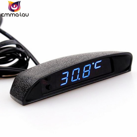 12V Original Car Decoration 3 In 1 Car Cigarette Lighter Clock Thermometer and Voltage Monitor Digital Blue LED Display ► Photo 1/1