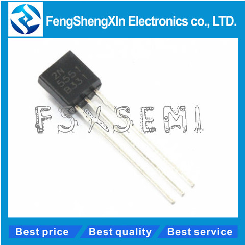 100pcs/lot  2N5551 TO-92 5551 mplifier Transistors ► Photo 1/1