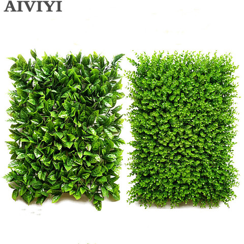 1pc artificial grass planting wall fake lawn artificial flower leaf grass flower artificial leaf family office garden decoration ► Photo 1/6