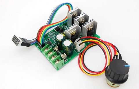 PWM DC motor speed controller Digital display 0-100% adjustable Drive 6V-60V Max 30A motor control regulator ► Photo 1/1