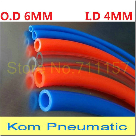 Pneumatic Air Hose Tube OD 6MM ID 4MM Plastic Flexible Pipe PU 6*4 Polyurethane Tubing PU0604 6X4 MM ► Photo 1/1