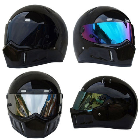 Triclicks Sport Motorcycle MX ATV Dirt Bike Helmet Glossy Black Street Kart Bandit Full Face Helmets Protective Motocross Helmet ► Photo 1/1
