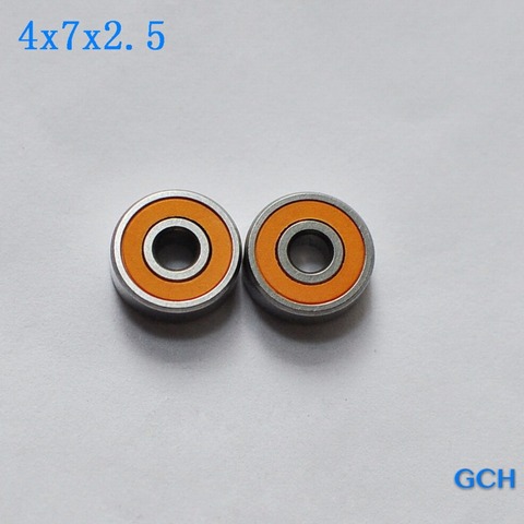 For DAIWA & SHIMANO Reel Handles 2PCS  4X7X2.5mm  SMR74C 2OS #7 Stainless Steel Hybrid Ceramic Bearings By GCH ► Photo 1/1