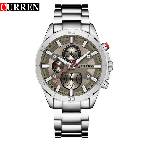 CURREN Top Brand Mens Watches Fashion Analog Military Sports Full Steel Waterproof Wrist Watch Male Clock Reloj Hombre ► Photo 1/6