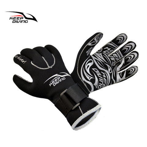 KEEP DIVING 3MM Genuine Neoprene Gloves Anti Scratch and Keep Warm for Scuba Diving Winter Swim Spearfishing Kayaking Surfing ► Photo 1/6