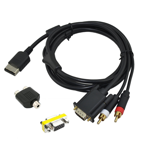 xunbeifang High Definition VGA Cable RCA Sound Adapter HD Box  Cable For Sega Dreamcast Video Games Console PAL NTSC ► Photo 1/6