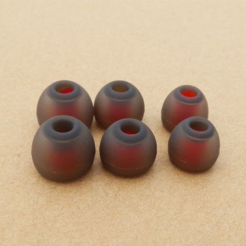 3 Pairs Grey-Red (S/M/L) In-ear Silicone Eartips For Inner-ear Earphones ► Photo 1/2