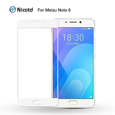 Nicotd Full Cover Tempered Glass For meizu M6 Note M5 M5S M5C Screen Protector for MEIZU M3 Note M3S MX6 U20 U10 Protective Film ► Photo 1/6
