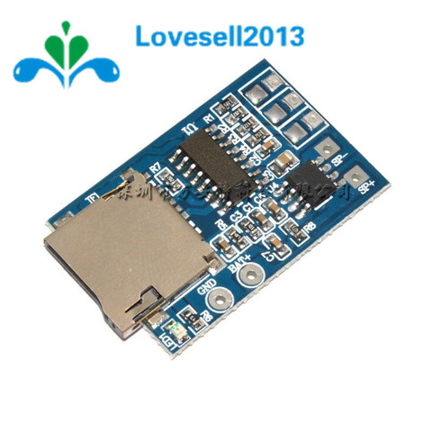 2W Mixed Mono TF Card MP3 Player Decoder Board Amplifier Module 3.7V/5V Power Support MP3 FM Radio USB Audio Mode ► Photo 1/2