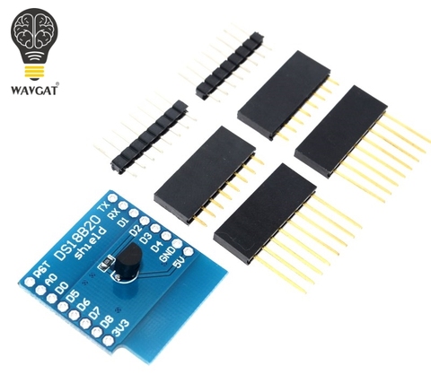 DS18B20 module For D1 MINI DS18B20 temperature measurement sensor module For WAVGAT d1 mini ► Photo 1/6