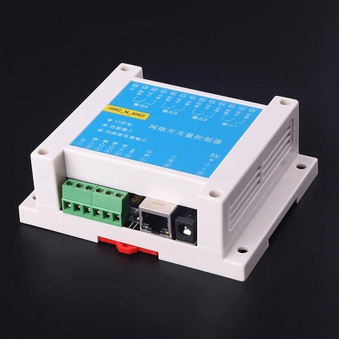 4 input and 4 output network switch quantity Ethernet relay switch quantity transparent transmission MODBUS TCP IP relay ► Photo 1/6