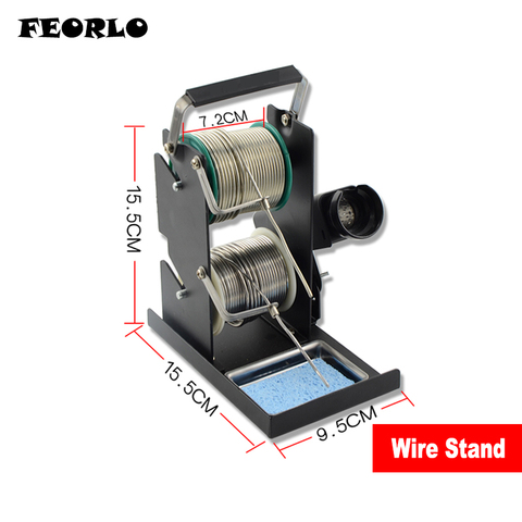 FEORLO Solder Wire Rack Line Seat Tin Support Tin Wire Welding Wire Bracket Multifunctiona Double-Layer Soldering Iron Stand ► Photo 1/1