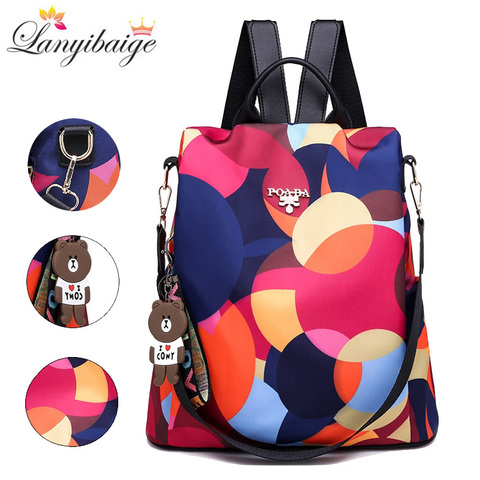 Fashion backpack women shoulder bags large capacity women backpack school bags for teenage girls light ladies travel backpack ► Photo 1/6