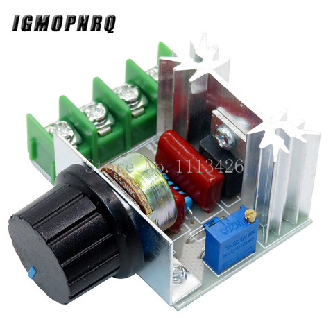 AC 220V 2000W SCR Voltage Regulator Dimming Dimmers Motor Speed Controller Thermostat Electronic Voltage Regulator Module ► Photo 1/4
