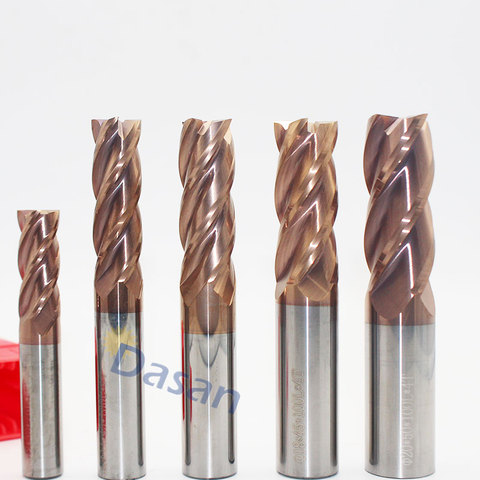 1pc END Mill 14mm 16mm 18mm 20mm Long 100mm HRC60 4Flute 3T Solid Carbide Flatted Mill Bit CNC Lathe Miling Cutter Tool ► Photo 1/5