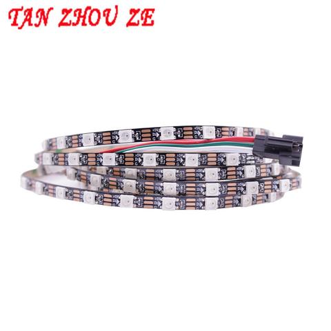 Addressable DC5V White Black PCB 1/2/3/5M WS2812B Pixel LED Strip 5mm 5050 RGB 60LEDs/m WS2812 Digital Light SK6812 Dream Color ► Photo 1/6