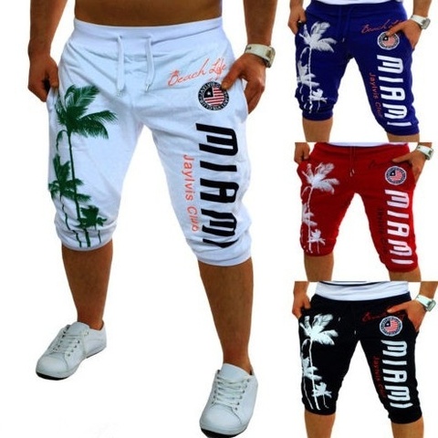 ZOGAA mens casual shorts 2022 summer new Casual Fashion print hip hop shorts 5 colors streetwear men shorts joggers sweatpants ► Photo 1/6