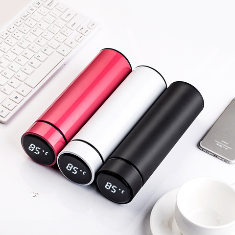 Smart LCD Display Stainless Steel Thermos Temperature Vacuum Flask Water  Bottle