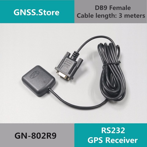 GN-802R9 GN-802R9NMEA0183 5V RS232 GPS  DB9 female connector RS-232 GPS receiver,waterproof, GPS Antenna receiver module ► Photo 1/4
